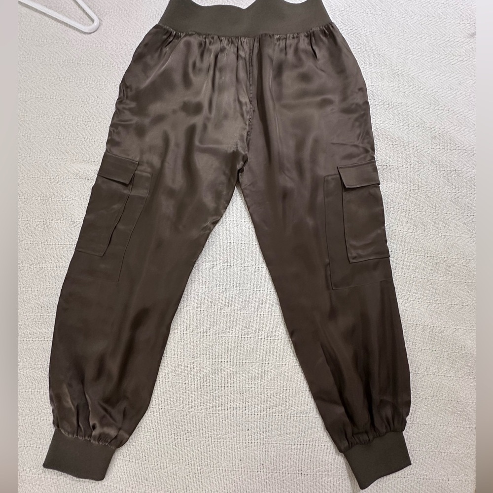 Anthropologie Cinq a Sept Tous Les Jours Giles Pants in Olive Green - Picture 4 of 13
